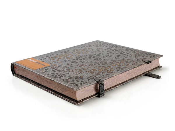  «Записная книжка Paperblanks Серебряная филигрань Натураль средняя нелинованная (PB1930-5)», бренда Paperblanks - фото №1