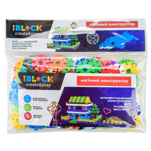  «Конструктор IBLOCK Креативний 129 деталей (301Y-23)», бренда IBLOCK - фото №1