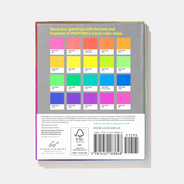 Бумажная книга «Pantone Notes. 20 Different Notecards & Envelopes» - фото №1
