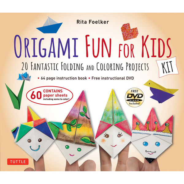 Паперова книга «Origami Fun for Kids Kit», автор Ріта Фолкер - фото №1