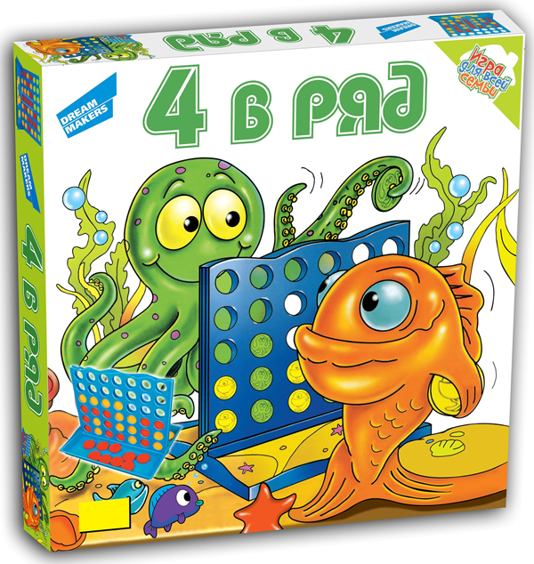  «Игра детская настольная Dream Makers 4 в ряд (707-16)», бренда Dream Makers - фото №1