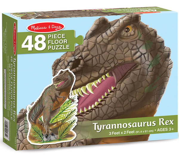  «Напольный пазл Melissa&Doug Тираннозавр 48 элементов (MD10431)», бренда Melissa & Doug - фото №1