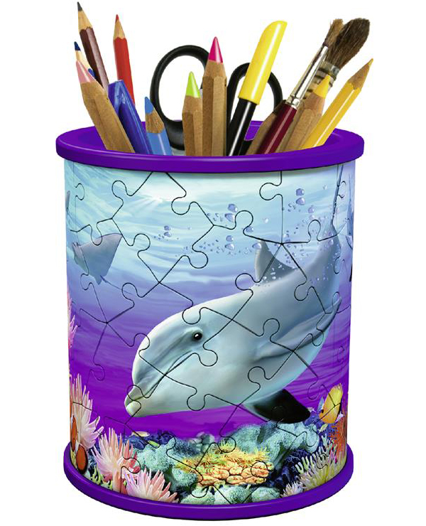  «Пазл 3D Ravensburger Girly Girl Підставка для олівців Підводний світ 54 елементи (RSV-121168)», бренду Ravensburger - фото №1