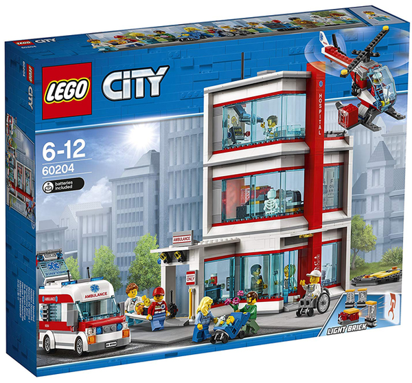  «Конструктор LEGO City Городская больница 861 деталь (60204)», бренда LEGO - фото №1