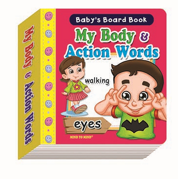 Бумажная книга «Baby's Board Books. NEW My Body & Action Words» - фото №1