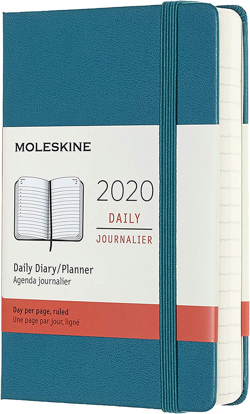  «Ежедневник карманный Moleskine на 2020 год Магнетический зеленый (DHK3412DC2Y20)», бренда Moleskine - фото №1