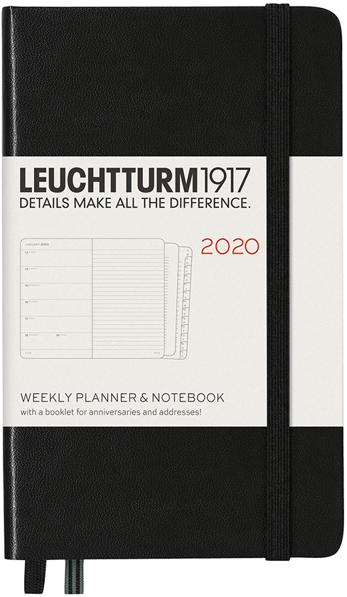 «Карманный еженедельник с заметками Leuchtturm1917 2020 Черный (359894)», бренда Leuchtturm1917 - фото №1