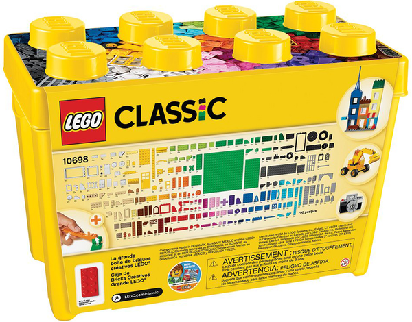  «Конструктор LEGO Classic для творческого конструирования 790 деталей (10698)», бренда LEGO - фото №1