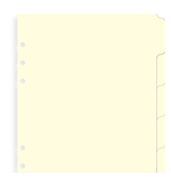 «Роздільники універсальні Filofax Cream A5 6 секцій (341680)», бренду Filofax - фото №1