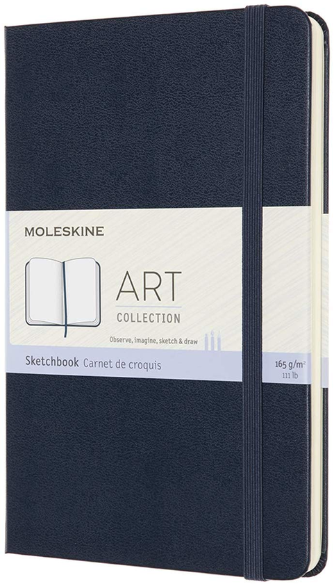  «Блокнот для набросков Moleskine Art Сапфир (ARTQP054B20)», бренда Moleskine - фото №1
