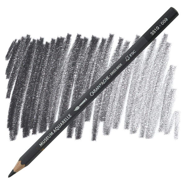  «Карандаш Caran d'Ache Museum Aquarelle Black (3510.009)», бренда Caran d'Ache - фото №1