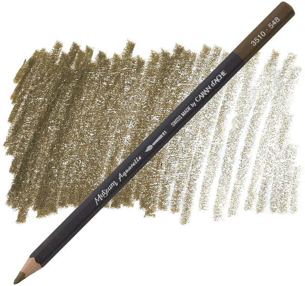  «Карандаш Caran d'Ache Museum Aquarelle Raw Umber (3510.548)», бренда Caran d'Ache - фото №1