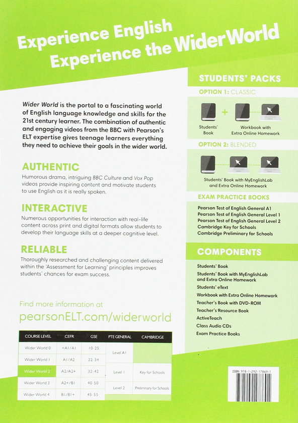 [object Object] «Wider World 2 (A2) Student's eBook (Internet Access Card) with MyEnglishLab & Extra Online Homework», авторів Боб Хастінгс, Стюарт Маккінлі - фото №2 - мініатюра