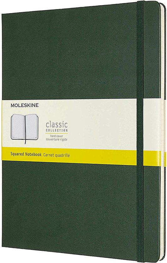  «Блокнот Moleskine Classic Extra Large Клетка Миртовый Зеленый (QP091K15)», бренда Moleskine - фото №1