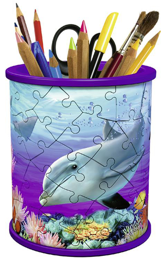  «Пазл 3D Ravensburger Girly Girl Підставка для олівців Підводний світ 54 елементи (RSV-121168)», бренду Ravensburger - фото №1