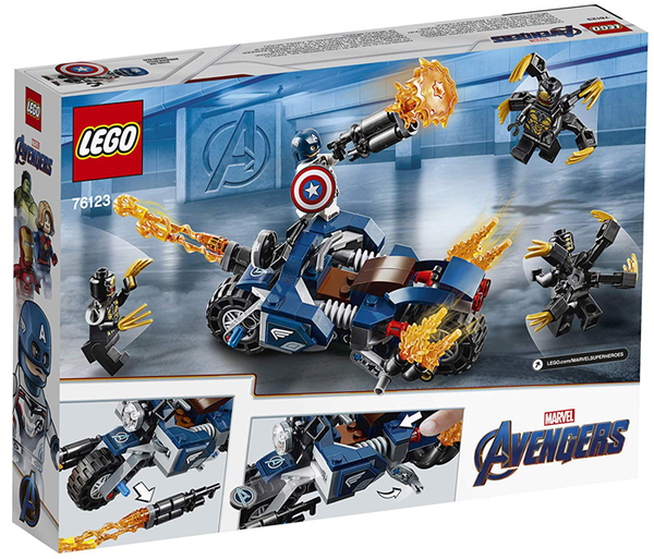 «Конструктор LEGO Super Heroes Marvel Капітан Америка Атака Аутрайдерів 167 деталей (76123)», бренду LEGO - фото №1