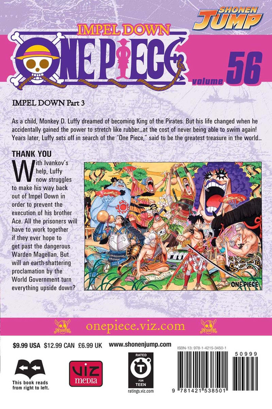 Паперова книга «One Piece. Volume 56», автор Еїтіро Ода - фото №1