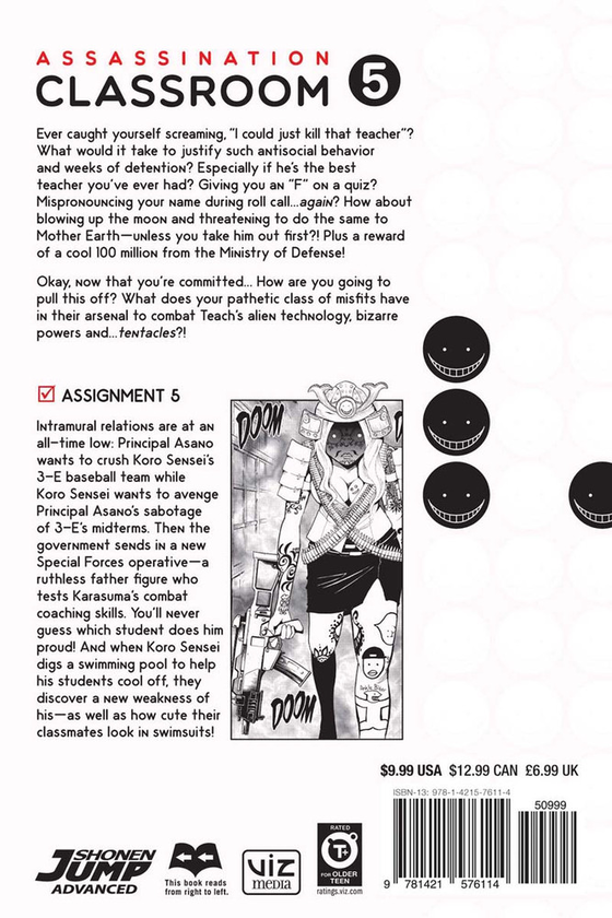 Бумажная книга «Assassination Classroom. Volume 5», автор Юсэй Мацуи - фото №1