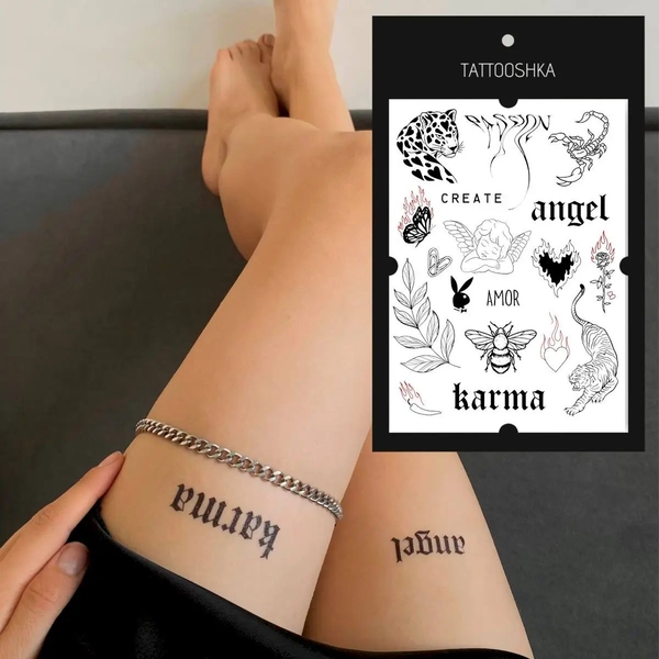  «Тимчасове тату Tattooshka Брутальний (LB-147)», бренда Tattooshka - фото №1