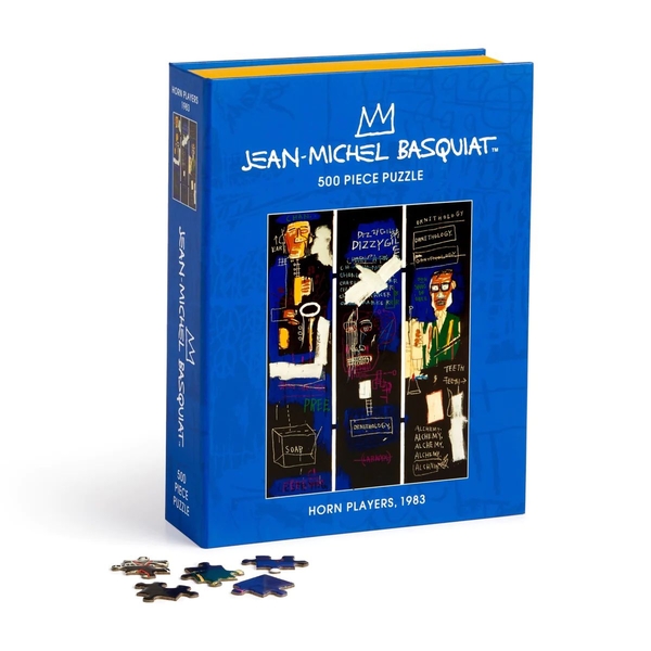  «Пазл Galison Basquiat Horn Players 500 Piece Book Puzzle», бренда Galison - фото №1