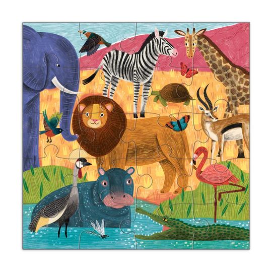  «Пазл Mudpuppy Safari & Jungle Magnetic Puzzle», бренда Mudpuppy - фото №1