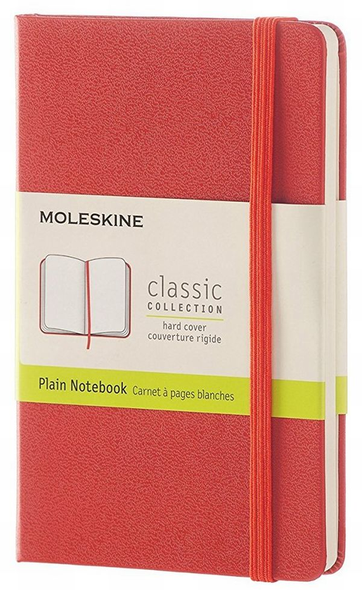  «Записная книжка Moleskine Classic Pocket Нелинованная Оранжевая (QP012F16)», бренда Moleskine - фото №1