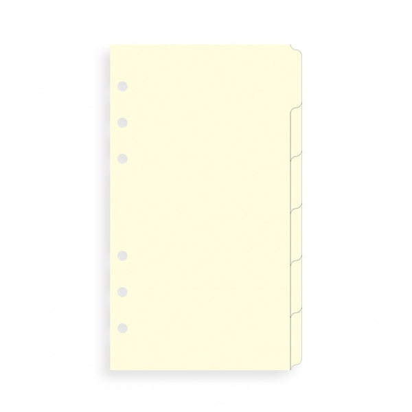  «Разделители универсальные Filofax Personal Cream 6 секций (131680)», бренда Filofax - фото №1