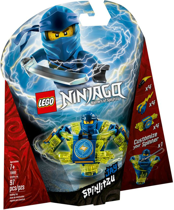  «Конструктор LEGO Ninjago Спин-джитсу Джей 97 деталей (70660)», бренда LEGO - фото №1