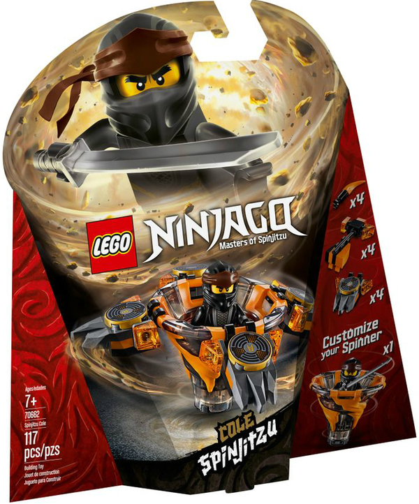  «Конструктор LEGO Ninjago Спин-джитсу Коул 117 деталей (70662)», бренда LEGO - фото №1