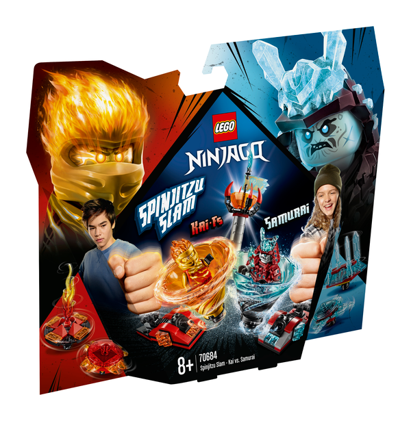  «Конструктор LEGO Ninjago Бой мастеров кружитцу - Кай против Самурая (70684)», бренда LEGO - фото №1
