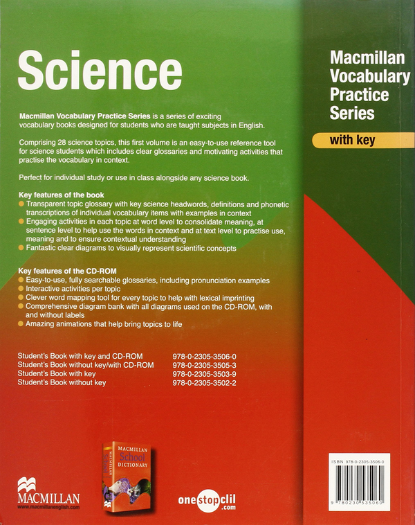 Бумажная книга «Vocabulary Practice Series: Science + key Pack» - фото №1