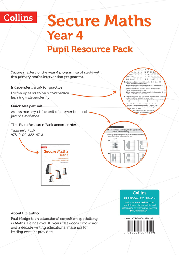 [object Object] «Secure Year 4 Maths Pupil Resource Pack: A Primary Maths Intervention Programme», автор Бобби Джонс - фото №5 - миниатюра