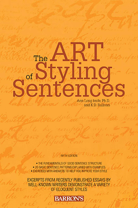 Паперова книга «Art of Styling Sentences», автор Енн Лонгніфе - фото №1