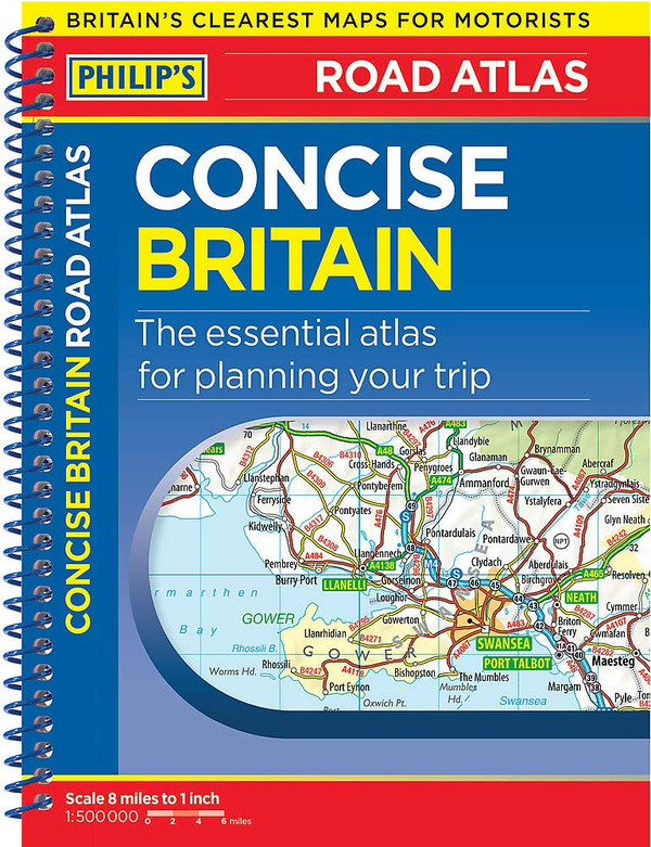 Паперова книга «Philip's Concise Atlas Britain : Spiral A5» - фото №1