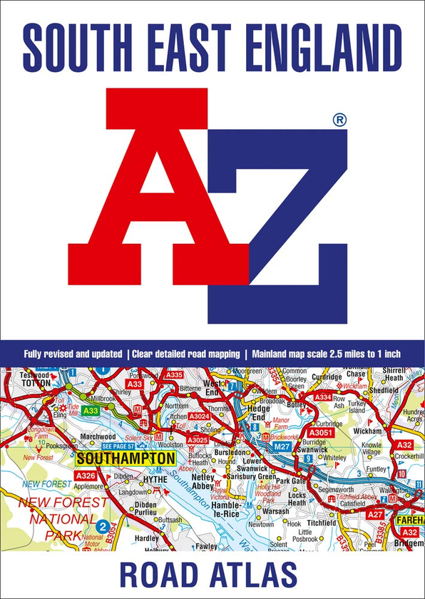 Бумажная книга «South East England A-Z Road Atlas» - фото №1