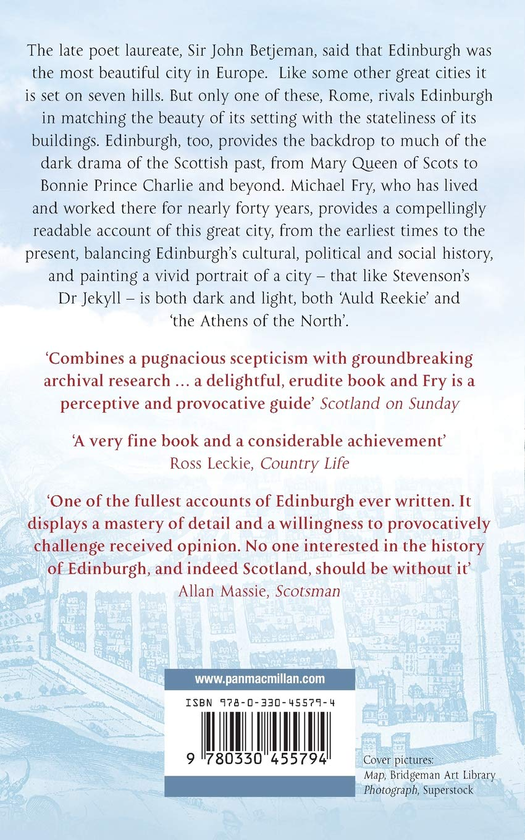 Паперова книга «Edinburgh», автор Майкл Фрай - фото №1
