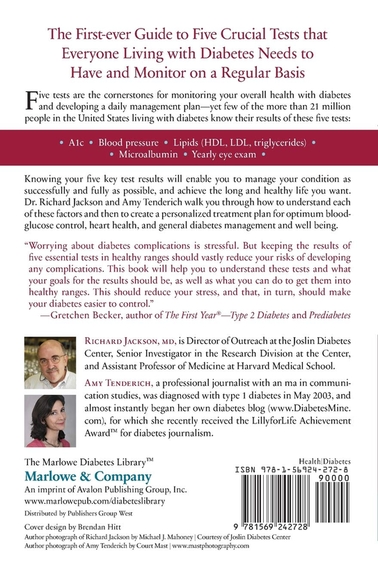 Паперова книга «Know Your Numbers, Outlive Your Diabetes. 5 Essential Health Factors You Can Master to Enjoy a Long and Healthy Life», авторів Річард Джексон, Емі Тендерич - фото №1