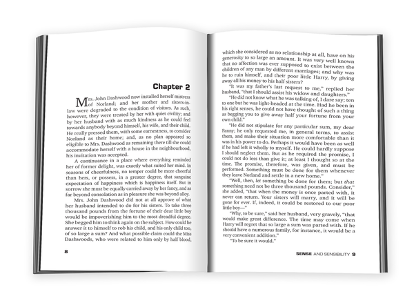 Паперова книга «Sense and Sensibility», автор Джейн Остін - фото №1