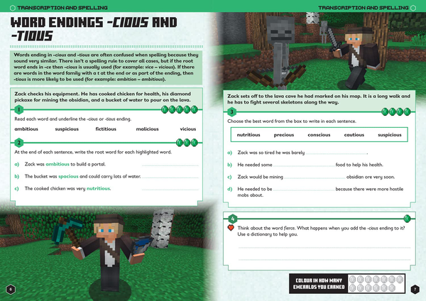 [object Object] «Minecraft English Ages 9-10: Official Workbook» - фото №2 - мініатюра