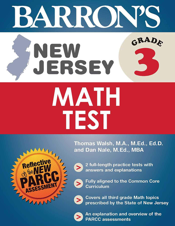 Бумажная книга «Barron's New Jersey Grade 3 Math Test», автор Томас Уолш - фото №1