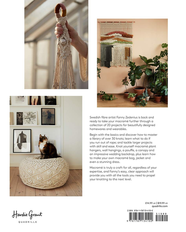 Паперова книга «Macramé 2: Homewares, Accessories and More – How to Take Your Knotting to the Next Level », автор Фанні Зеденіус - фото №1