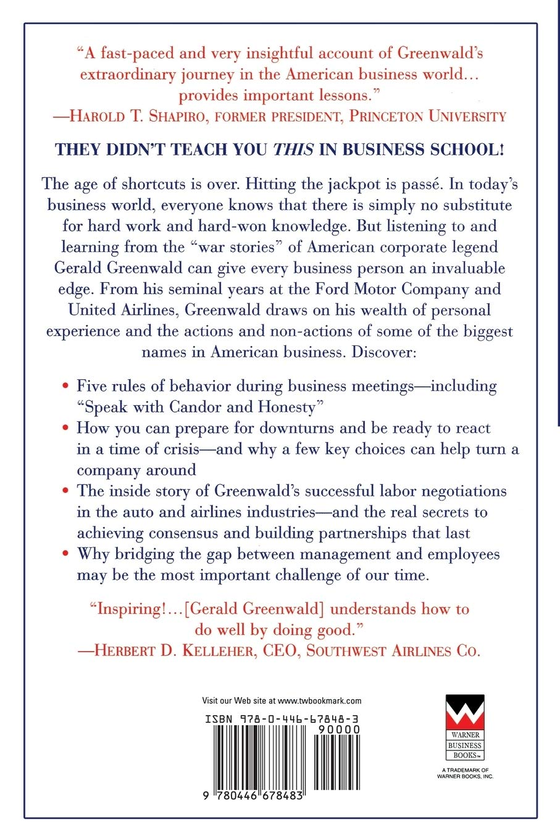 Паперова книга «Lessons from the Heart of American Business. A Roadmap for Managers in the 21st Century», авторів Джеральд Грінвальд, Чарльз Медіган - фото №1