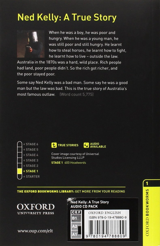 Бумажная книга «Ned Kelly. A True Story audio CD pack. Level 1», автор Кристина Линдоп - фото №1