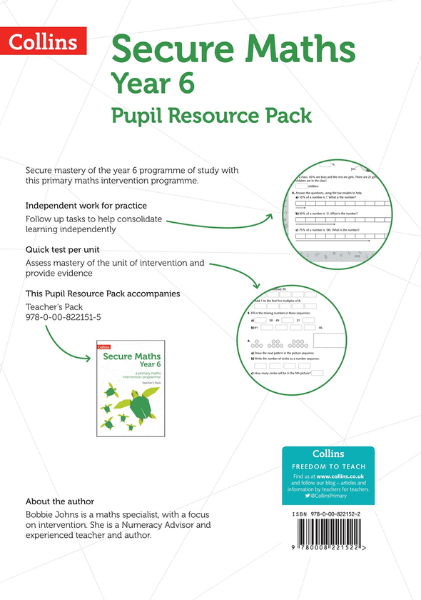[object Object] «Secure Year 6 Maths Pupil Resource Pack: A Primary Maths Intervention Programme», автор Бобби Джонс - фото №3 - миниатюра
