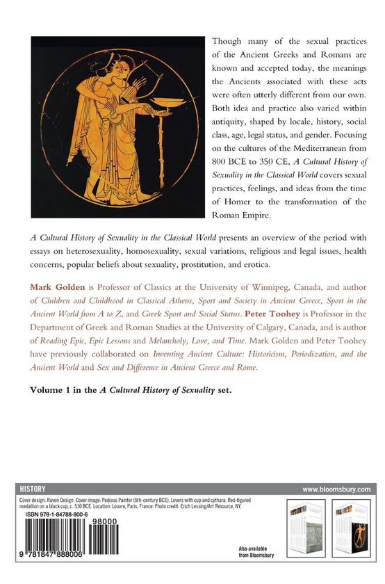 Бумажная книга «A Cultural History of Sexuality in the Classical World» - фото №1