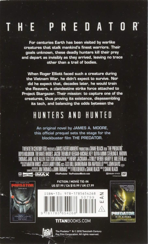 Паперова книга «The Predator: Hunters and Hunted - Official Movie Prequel», автор Джеймс А. Мур - фото №1