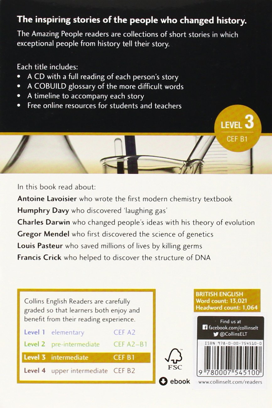 Паперова книга «Collins Elt Readers. Amazing Scientists», автор Енн Колінз - фото №1
