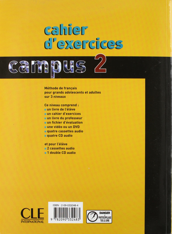 Бумажная книга «Campus 2: Cahier D'exercices», автор Жаки Жирад - фото №1