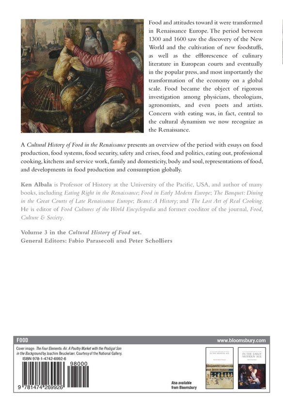 Бумажная книга «A Cultural History of Food in the Renaissance» - фото №1