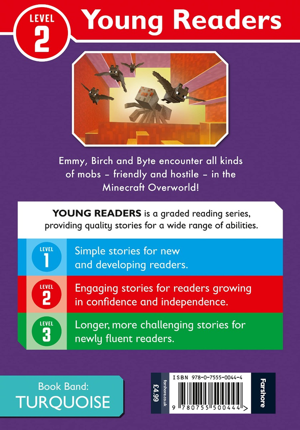 Паперова книга «Minecraft Young Readers. Mobs in the Overworld» - фото №1